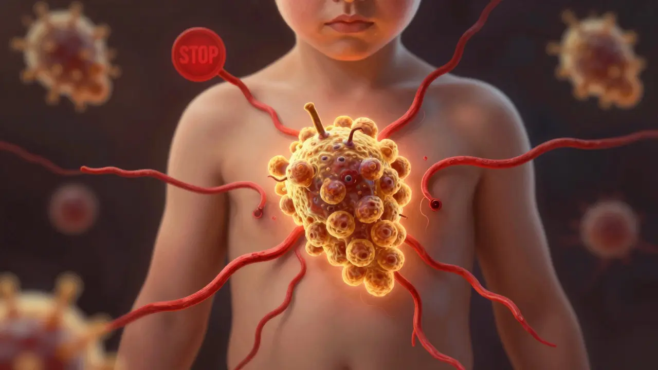 Bakterie stafylokoka se šíří z kůže směrem k kloubům a krvi, symbolizující nebezpečí.