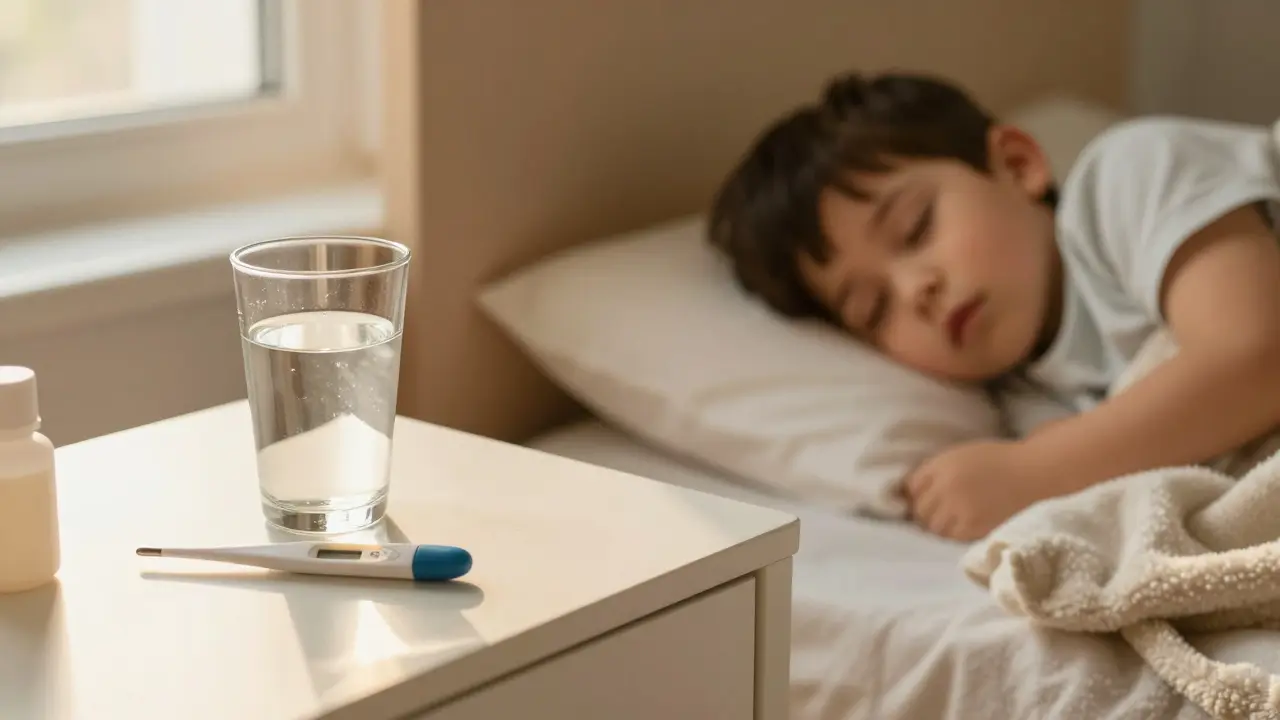 Domácí péče o nemocné dítě: voda a odpočinek