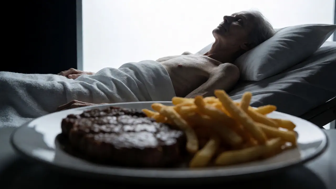 Frail patient facing dangerous refeeding syndrome risk